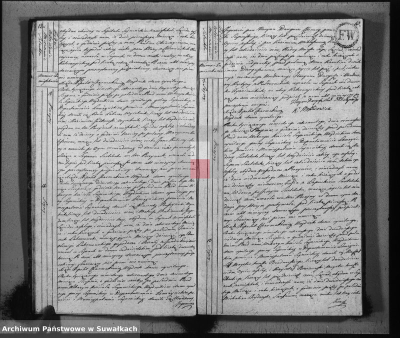 image.from.unit.number "Księga aktów stanu cywilnego zeszłych w gminie seyneńskiey na rok 1814"
