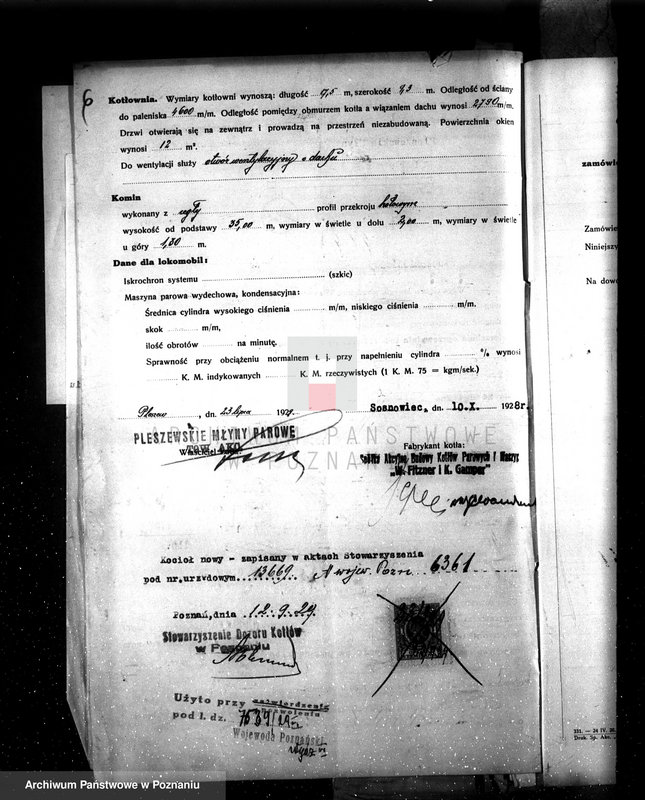 Obraz 10 z jednostki "Pleszewskie Młyny Parowe w Pleszewie nr fabr. kotła 10170, nr woj. kotła 6361"