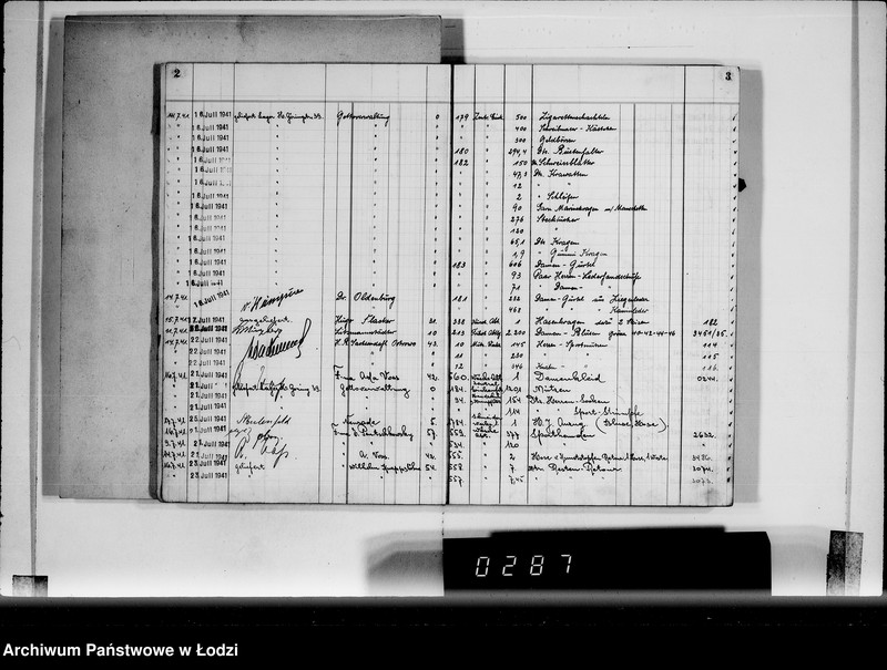 Obraz 5 z jednostki "Textil-Lagerverwaltung Getto [Książka magazynowa towarów wychodzących z Getta]"