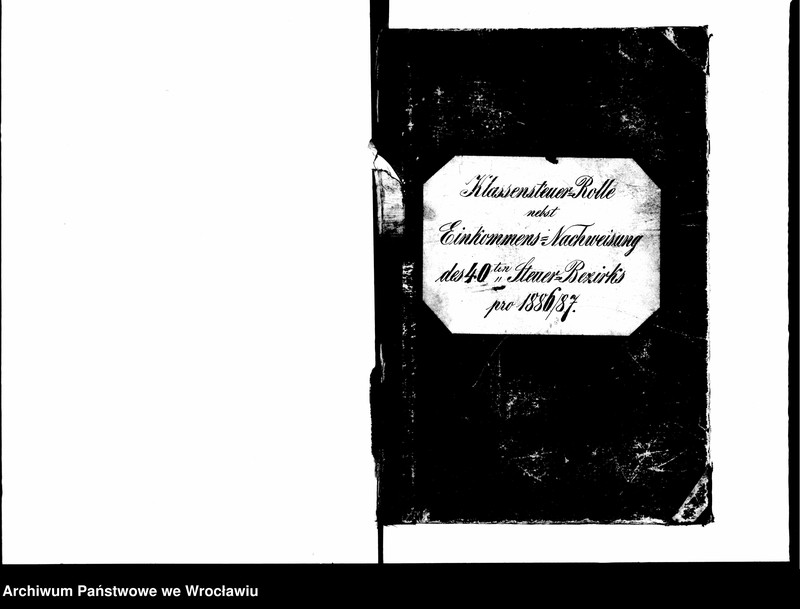 image.from.unit.number "Klassensteuerrolle nebst Eikommens - Nachweisung"