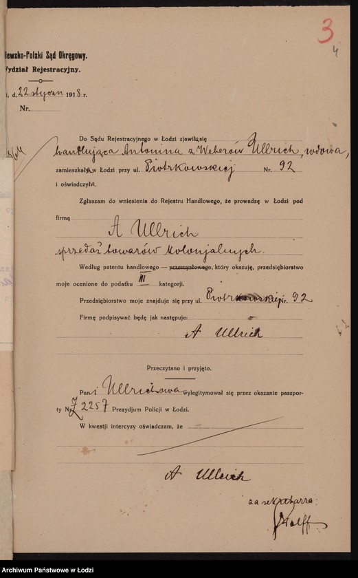 Obraz 6 z jednostki "Antonina Ullrich- sprzedaż towarów kolonialnych"