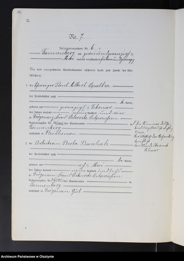 image.from.unit.number "Heirats-Neben-Register Nr 1 - 27"