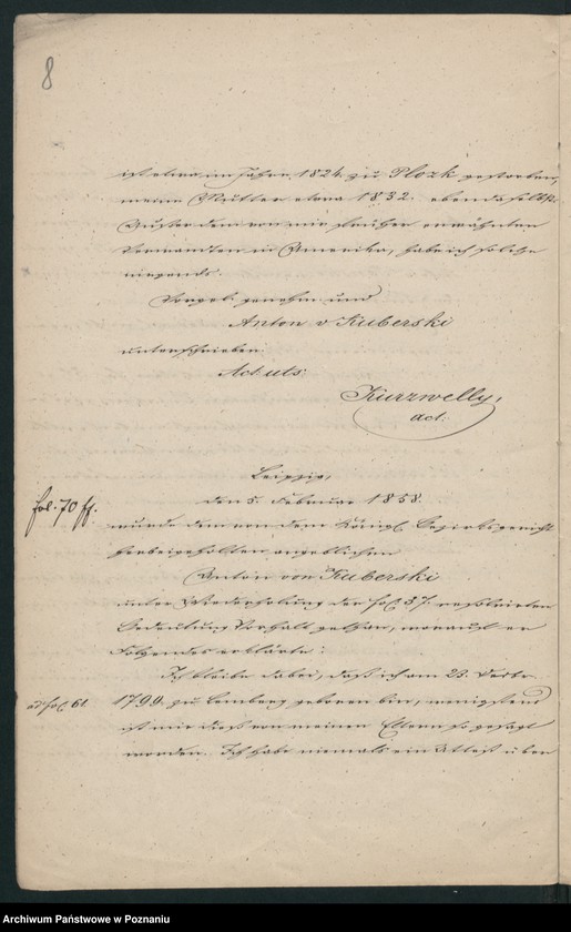 Obraz 11 z jednostki "A. betr. Anton von Kuberski"