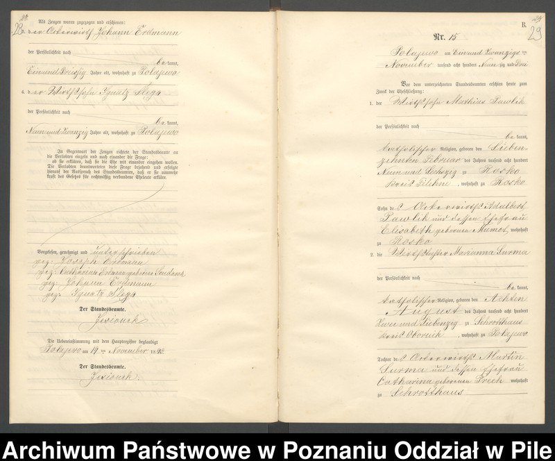 Obraz 17 z jednostki "Księga małżeństw"