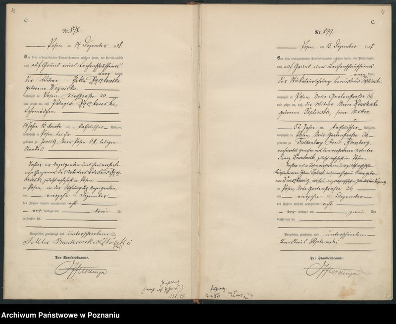 Obraz 14 z jednostki "Księga miejscowa zgonów tom III [Rejestr główny zgonów]"