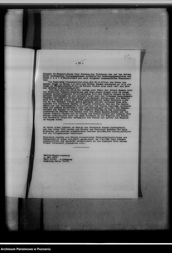 Obraz 14 z jednostki "Genealogische Mitteilungen der Familie Ganske"