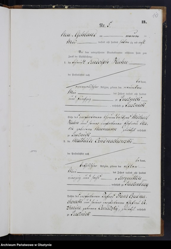 image.from.unit.number "Heiraths-Haupt-Register Nr 1 - 13"