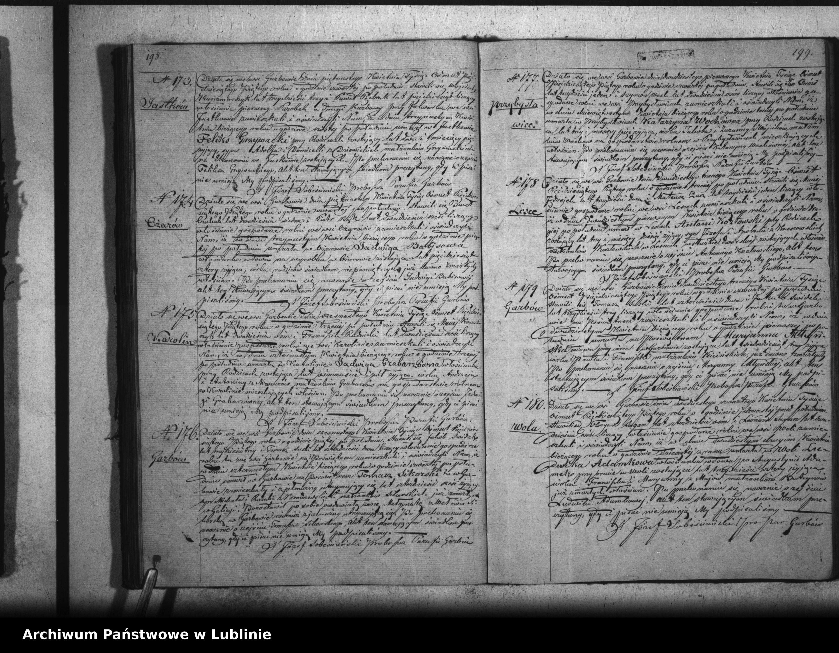 Skan z jednostki: Księga urodzeń, małżeństw i zgonów