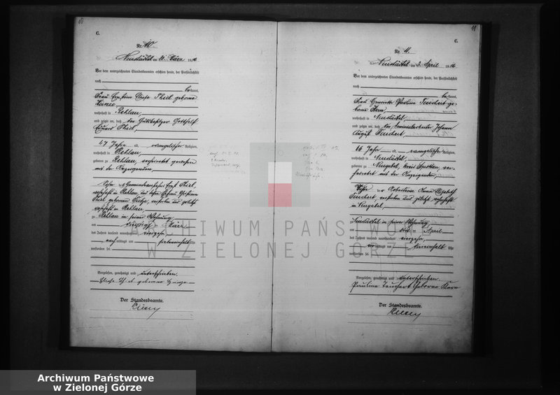 Obraz 10 z jednostki "Sterbe-Haupt-Register 1914 vol. I"