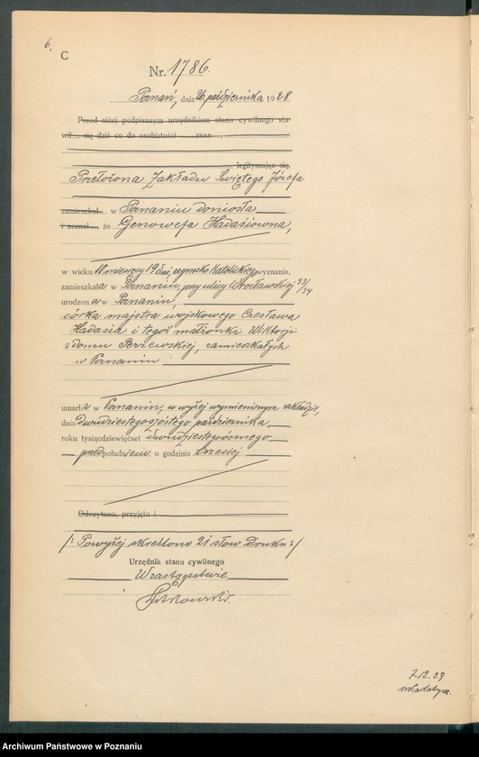 Obraz 8 z jednostki "Księga miejscowa zgonów tom IV [Rejestr główny zgonów]"