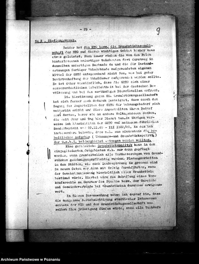 Obraz 13 z jednostki "Lageberichte über Wohnungs - und Siedlungswesen"