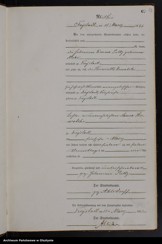 image.from.unit.number "Sterbe-Neben-Register Nr 1 - 108"