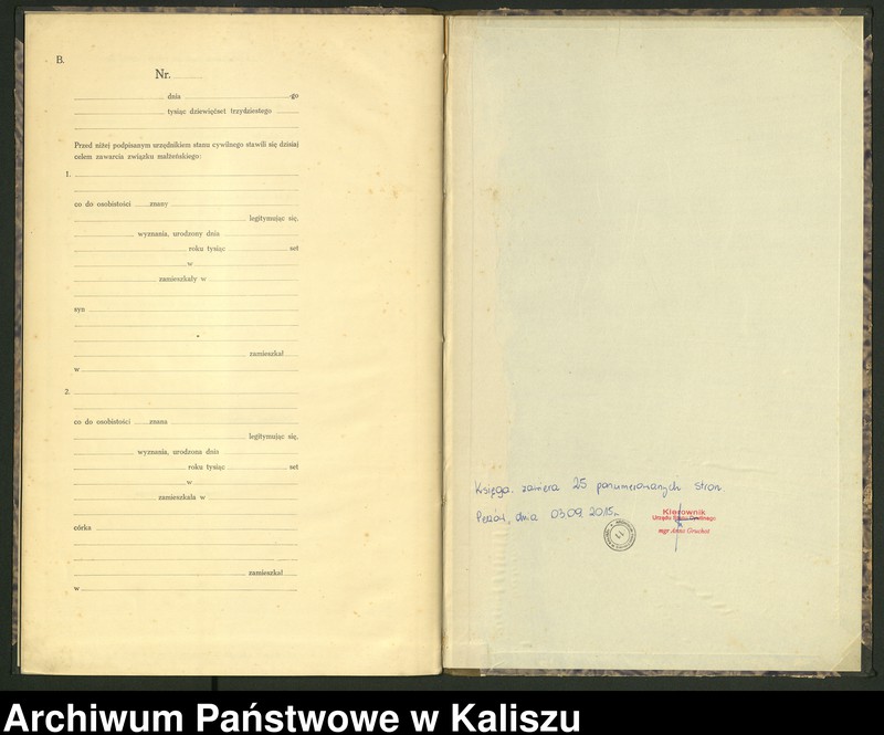 Obraz 16 z jednostki "[Księga małżeństw]"