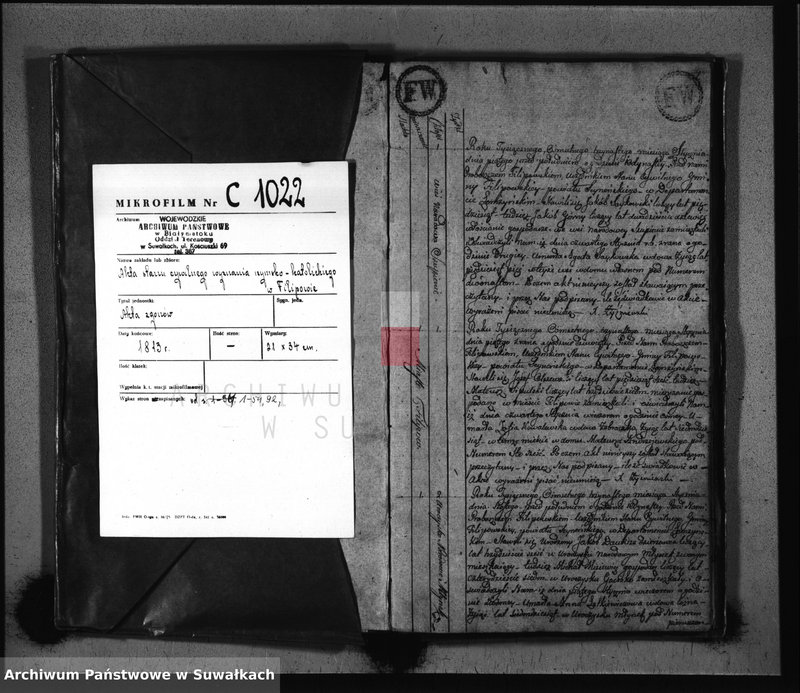 Obraz 3 z jednostki "Akta Zeszłych Gminy Filipowskiey od 1wszego Stycznia 1813 R-u"