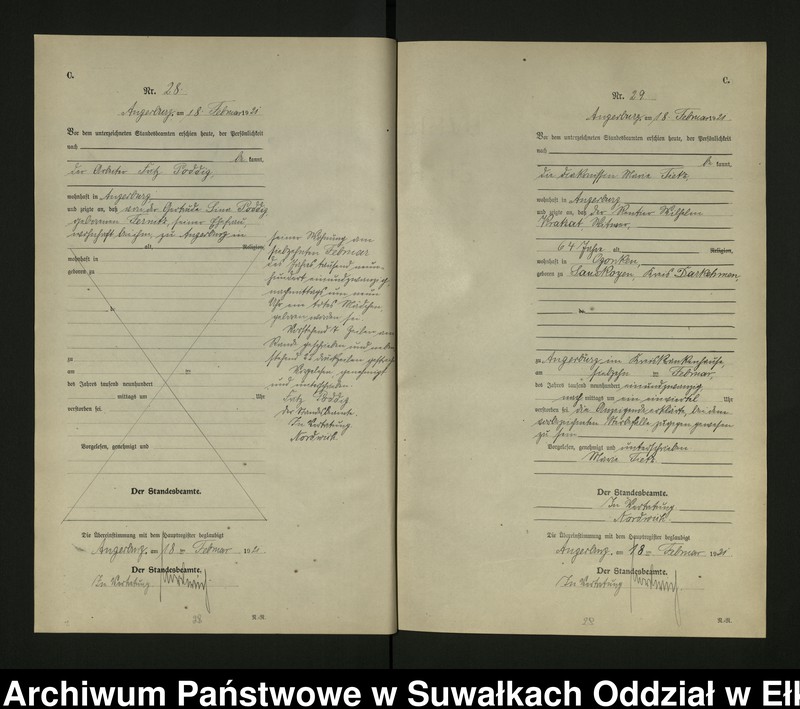 image.from.unit.number "[Sterbe - Register (Neben - Register) Standesamt Angerburg einschl. der Bezirke Gross Strengeln, Kehlen und Prinowen]"