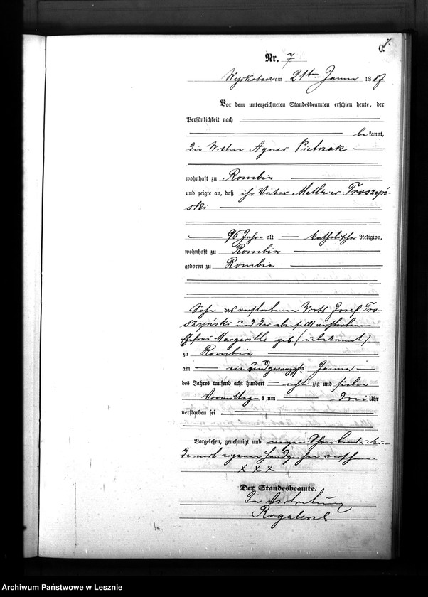 Obraz 10 z jednostki "[Księga zgonów]"