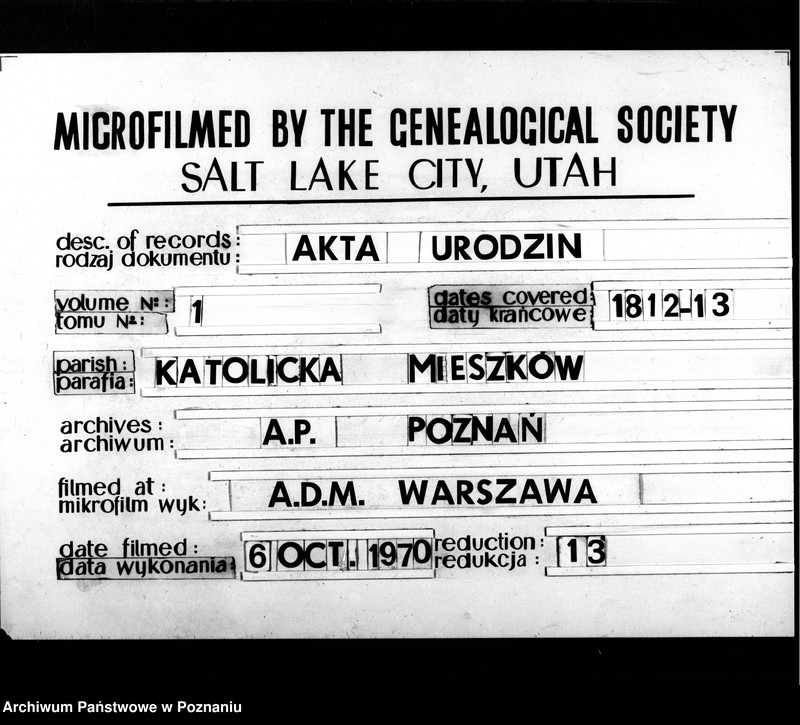 image.from.team "Akta stanu cywilnego Parafii Rzymskokatolickiej Mieszków (pow. jarociński)"