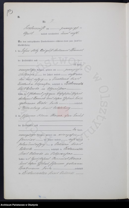 image.from.unit.number "Heirats-Neben-Register Nr 1 - 28"