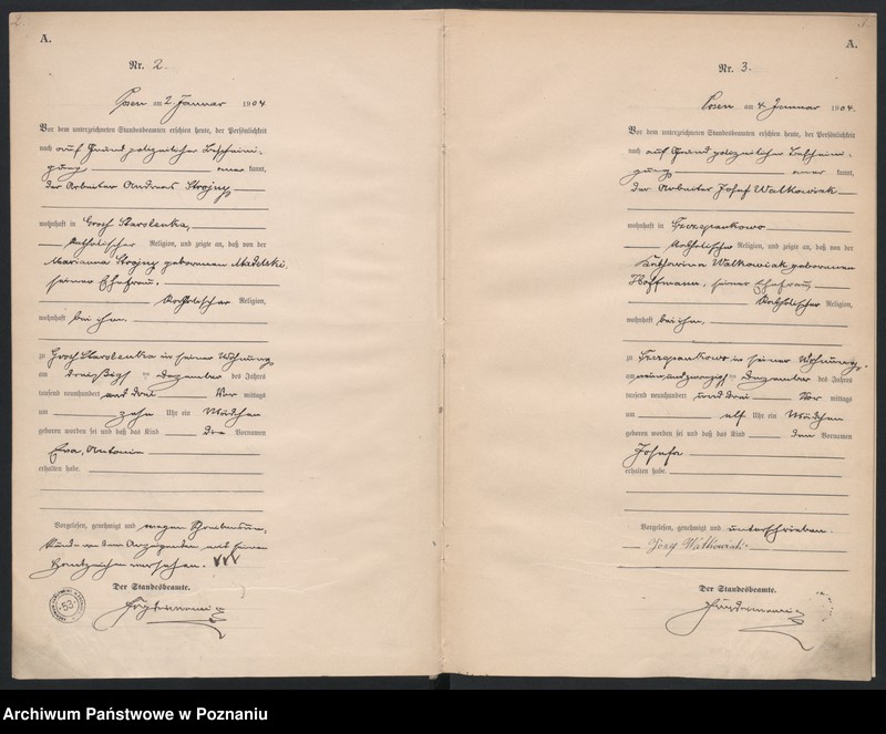 Obraz 4 z jednostki "Księga miejscowa urodzeń"