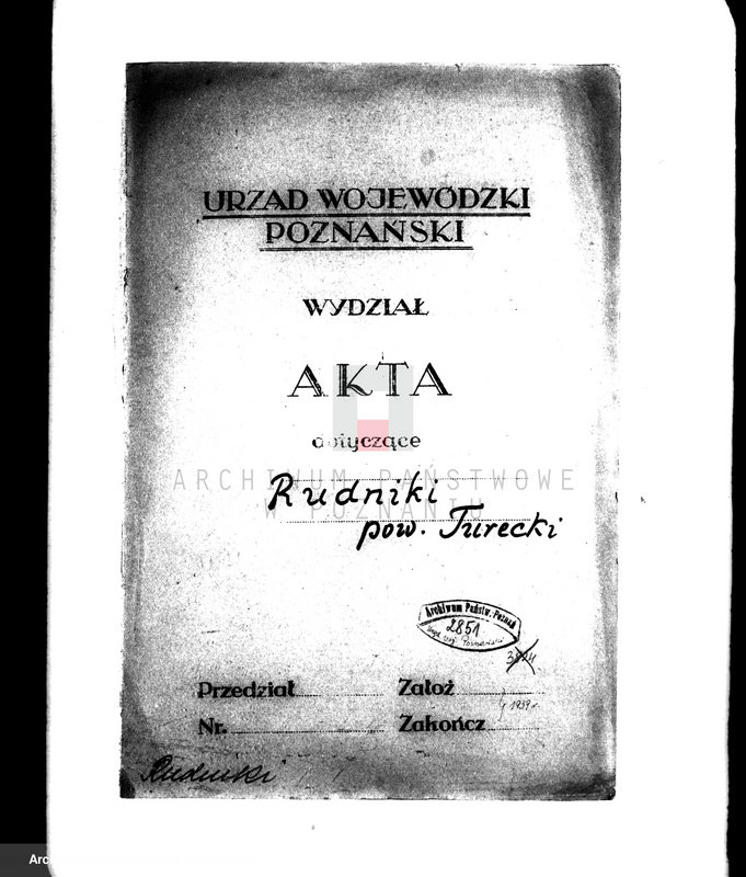 Obraz 4 z jednostki "Majątek Rudniki powiatu tureckiego wyłączenie z art.4 i 5 ustawy o reformie rolnej/"