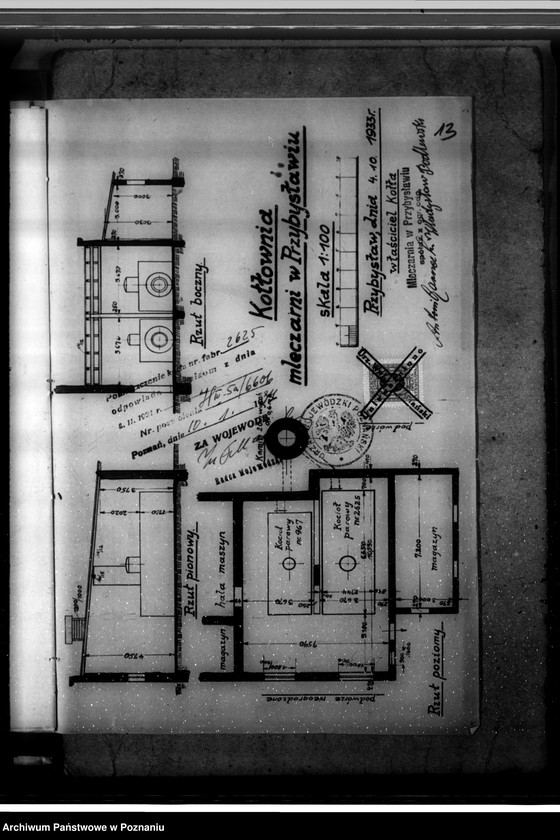 Obraz 18 z jednostki "Mleczarnia w Przybysławiu pow. jarociński nr fabr kotła 2625, nr woj. kotła 6606"