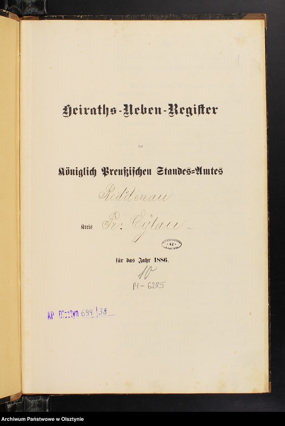 image.from.unit.number "Heiraths-Neben-Register Nr 1 - 9"
