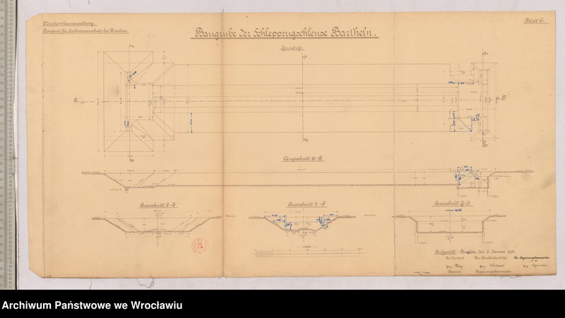image.from.unit.number "Entwurf und Kostenanschlag für die Schleppzugschleuse Bartheln"