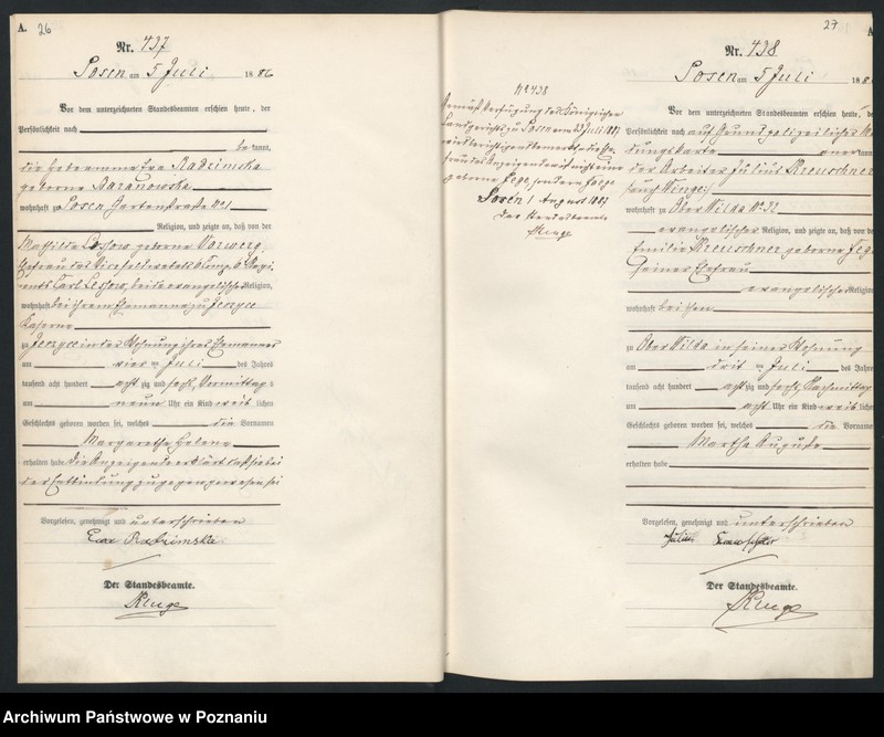 Obraz 17 z jednostki "Księga urodzeń t. II"