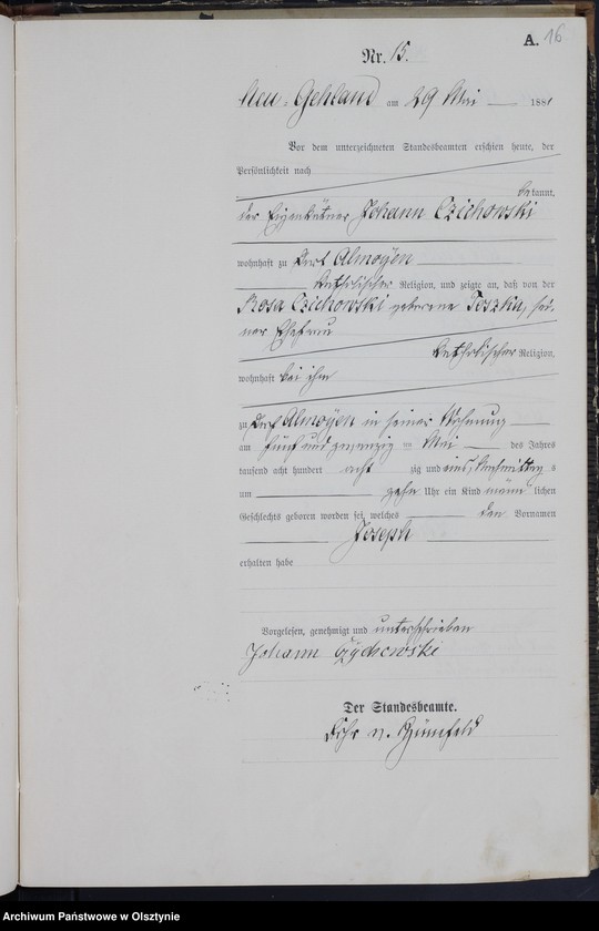 image.from.unit.number "Geburts-Haupt-Register Nr 1 - 43"