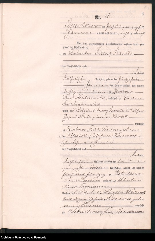 Obraz 10 z jednostki "Księga małżeństw"