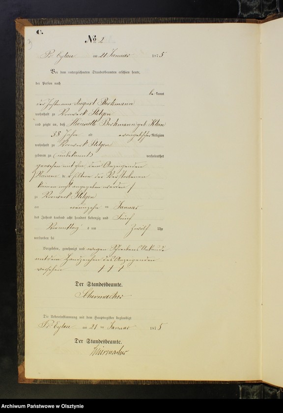 image.from.unit.number "Sterbe-Neben-Register Nr 1 - 21"