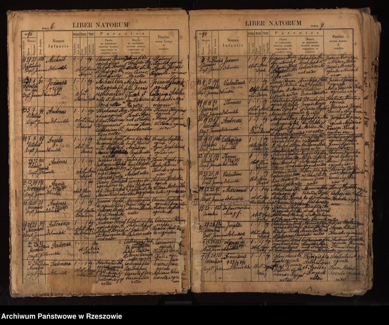 image.from.unit.number "Księga urodzeń - Wola Rafałowska"