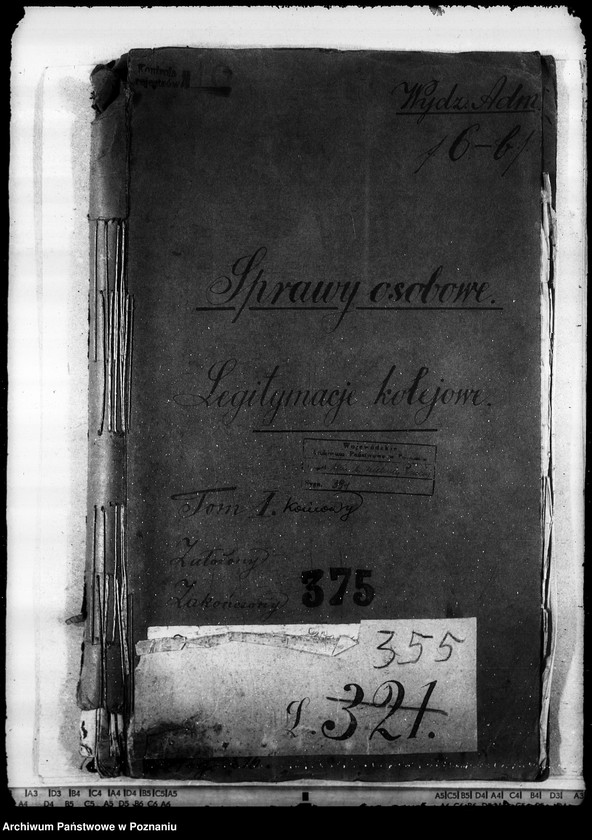 Obraz 4 z jednostki "Sprawy osobowe legitymacje kolejowe"