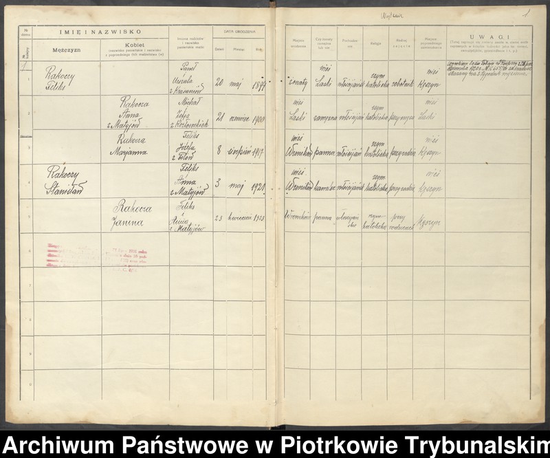 Obraz 5 z jednostki "[Księga ludności stałej wsi: Laski, Świerczyńsko]"
