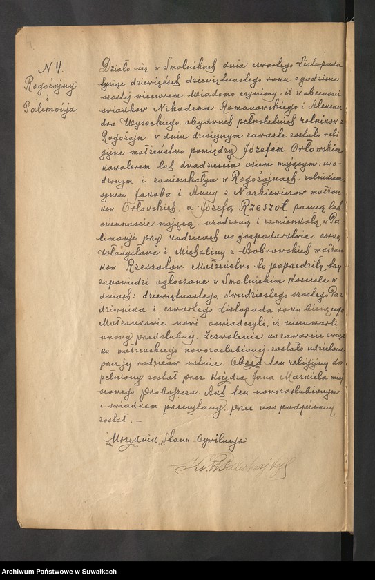 image.from.unit.number "Księga akt małżeństw par. Smolniki za 1919-29 r."