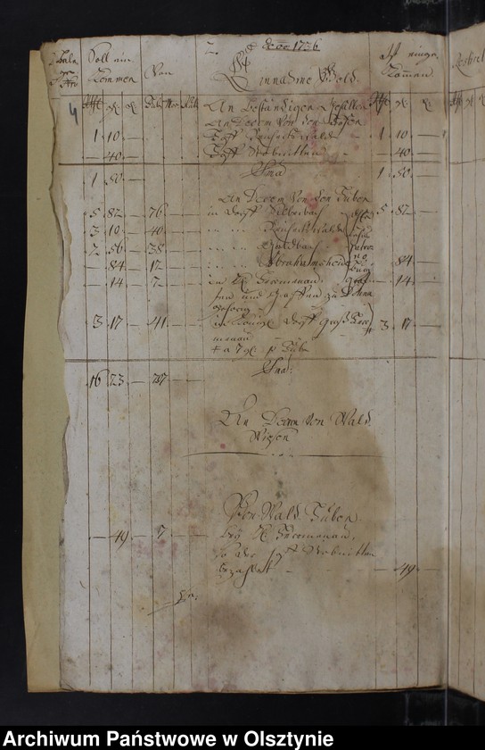 image.from.unit.number "Jahr Kirchen Rechnung der Silberbachschen Kirchen aller Einnahme und Ausgabe wie auch Bau-Rechnung"