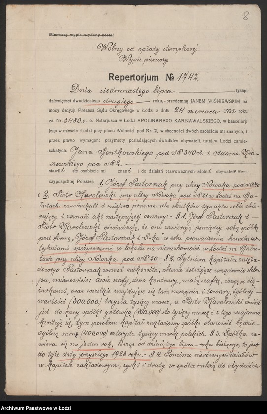 Obraz 10 z jednostki "Józef Pastorczak i S-ka- sklep spożywczy"