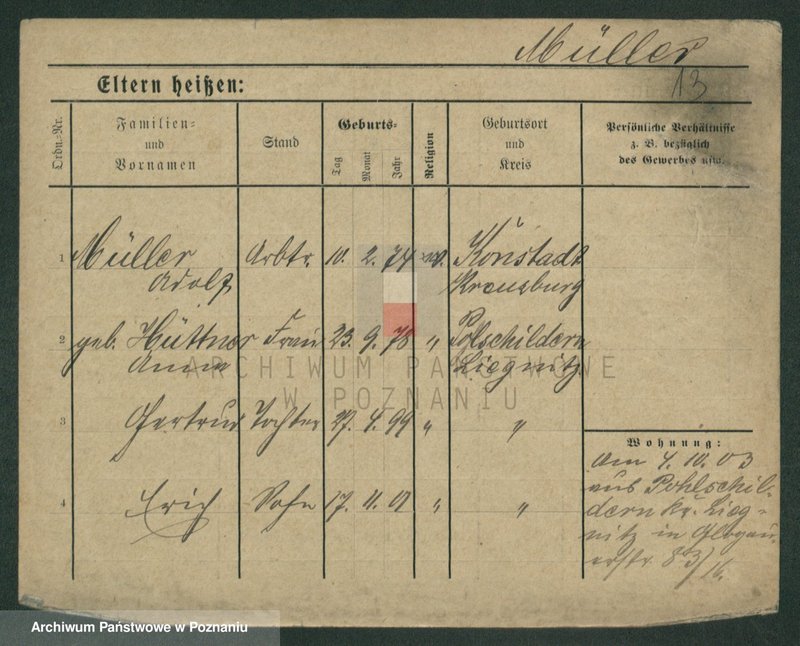 Obraz 15 z jednostki "Müller (żonaci i wdowy)"