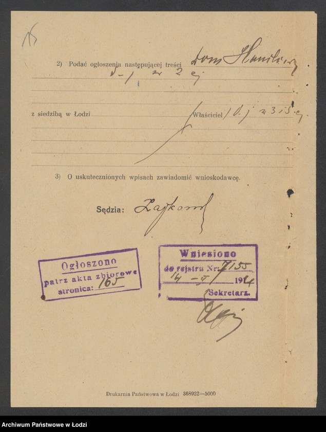 Obraz 17 z jednostki "Mojżesz Gutman – dom handlowy"