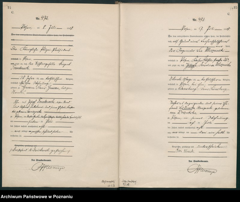 Obraz 20 z jednostki "Księga miejscowa zgonów tom II [Rejestr główny zgonów]"