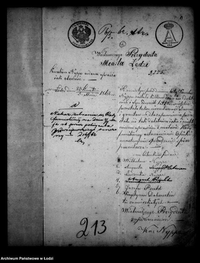 Obraz 5 z jednostki "Akta tyczące się ustanowienia opieki nad nieletnimi po zmarłym Karolu Nyppie"