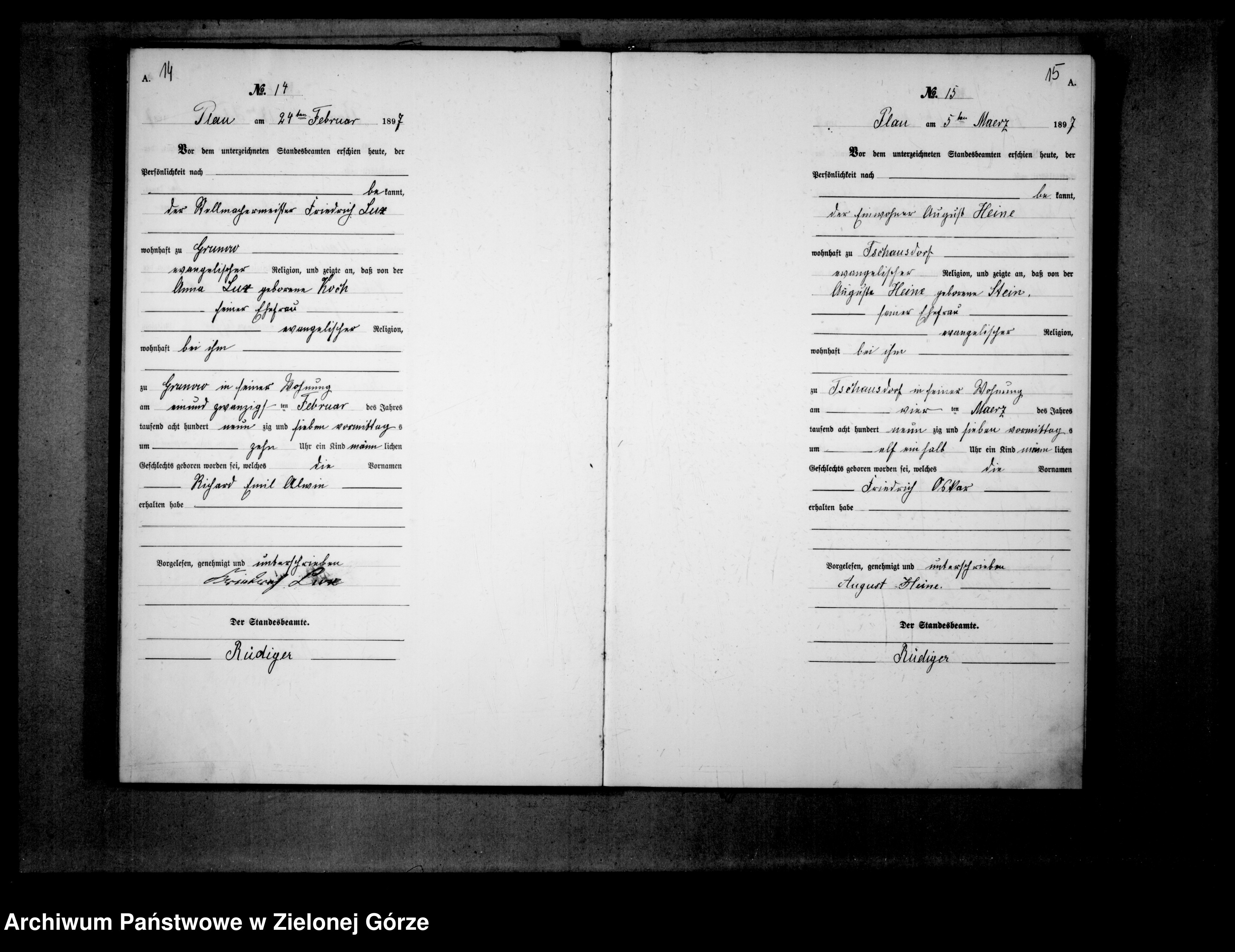 Skan z jednostki: [Księga urodzeń]