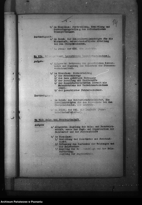 Obraz 18 z jednostki "Podziały czynności w wydziałach oraz przybudówkach urzędu namiestnika"