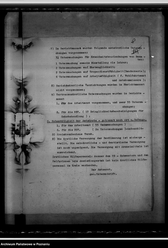 Obraz 13 z jednostki "Arbeitsübersichten der Gesundheitsämter"