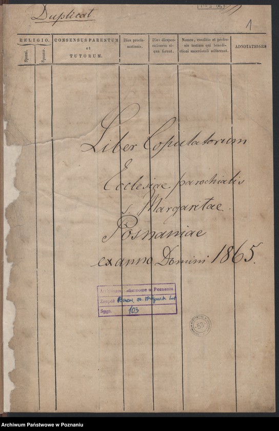 Obraz 3 z jednostki "Księga małżeństw"