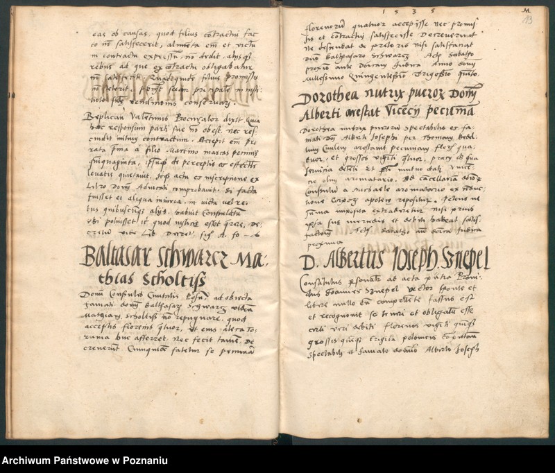 Obraz 17 z jednostki "Liber controversiarum coram spectabili consulatu Posnaniensi ab anno 1535 usque ad annum 1538."