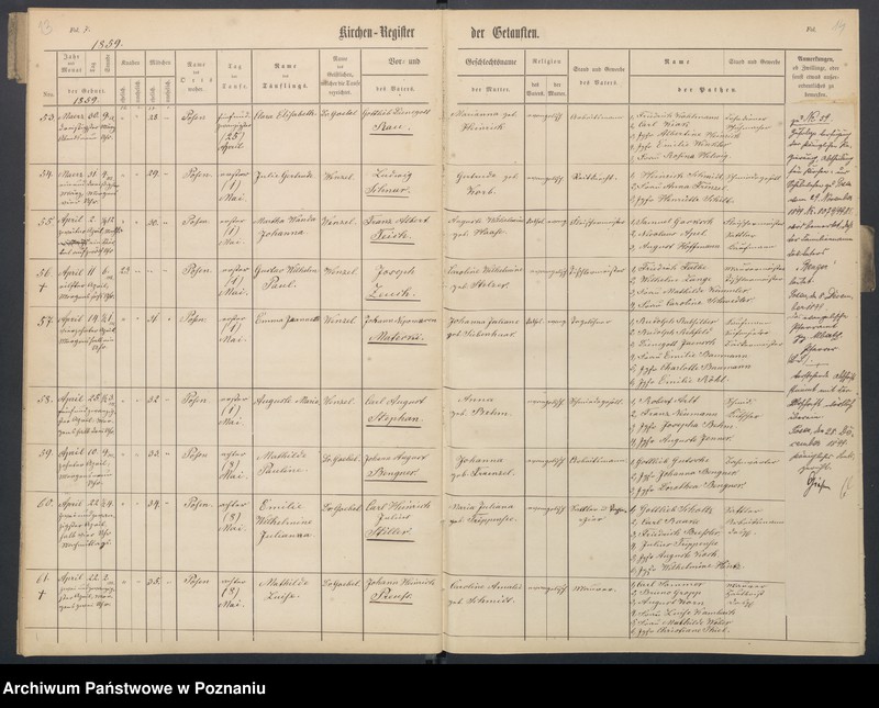 Obraz 11 z jednostki "[Akta urodzeń i chrztów, ślubów, zgonów]"