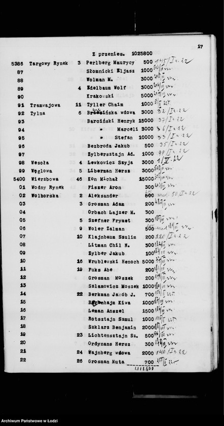 Obraz 20 z jednostki "Rejestr poborczy"