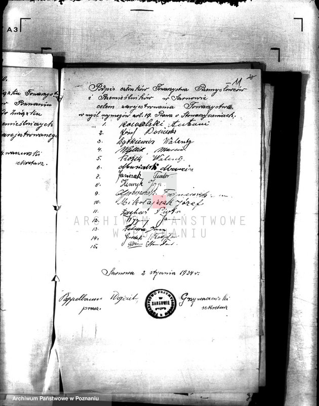 Obraz 15 z jednostki "/Towarzystwo Przemysłowców i Rzemieślników w Sarnowie/"