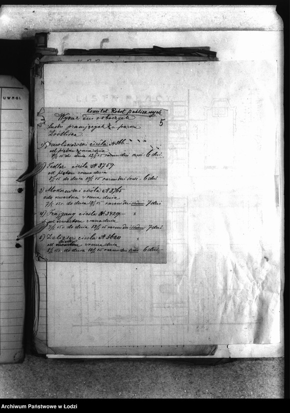 Obraz 8 z jednostki "Listy płacy [robotników pracujących przy robotach budowlanych]"